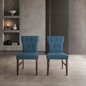 ChaletPosh Brown Wooden Dining Chair - 1 of 4