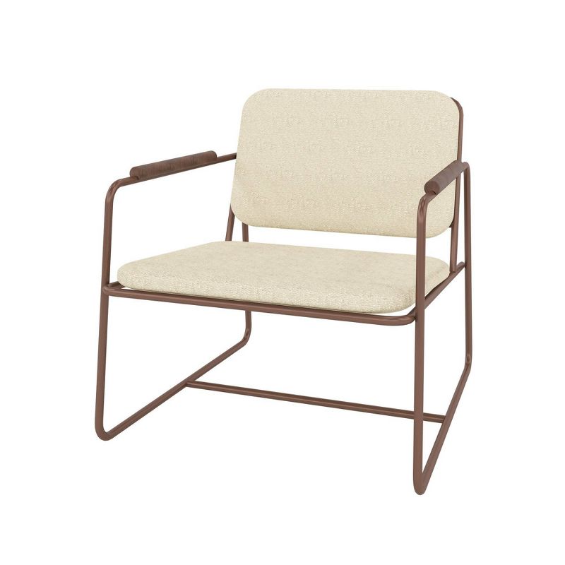 2.0 Whythe Low Accent Chair Natural Linen/Corten - Manhattan Comfort, 1 of 8
