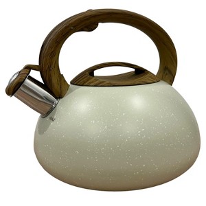 3 Quart Whistling Tea Kettle – Tapered Marble Finish, Fast Boil Tea Pot with Heat Resistant Handle, Durable Tea Kettles for Electric & Gas Stoves - 1 of 1