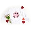 Simply Sage Market Women's Graphic Sweatshirt Leopard Heart Eyes Smiley - 3 of 4