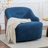 DYHOME 30.3" W Swivel Barrel Chair, Boucle Upholstered Accent Chair, No Assembly Required (Set of 2) - 4 of 4