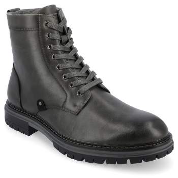Vance Co. Denver Tru Comfort Foam Plain Toe Lace-up Ankle Boot