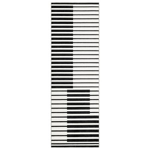 COZONY Washable Runner Hallway Modern Stripe Non-Slip Indoor Rugs,Kitchen Runner Non SkidThrow Low-Plie Carpet for Bathroom Kitchen Laundry Room Rug - 1 of 4