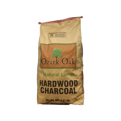 Ozark Oak Premium Natural Hardwood Lump Grill and Smoker Charcoal Briquettes, 20-Pound Bag