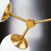 Urban Ambiance Luxury Minimalist Indoor Chandelier,  12-1/2''H x 33-1/2"W x 33-1/2''D,  Brushed Bronze Finish, UHP4624 - 4 of 4