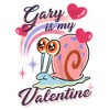 Girl's SpongeBob SquarePants Gary is My Valentine T-Shirt - 2 of 4