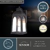 VAXCEL Pilsen 6.5-in Charcoal Black Outdoor Wall Lantern, Dusk to Dawn Photocell, 1-Light Wall Lamp Sconce with Clear Glass Panels - 2 of 4