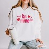 Be Mine Knit Print - Women's Lightweight Garment Dyed Sweatshirt - 2 of 4
