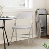 Durable Steel Folding Chairs 350 lbs Weight Capacity, Portable Foldable Chairs for Indoor & Outdoor Use, Office, Dining, and Events - 4 of 4