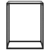 vidaXL Console Table Transparent Tempered Glass, Powder-Coated Steel - 2 of 2