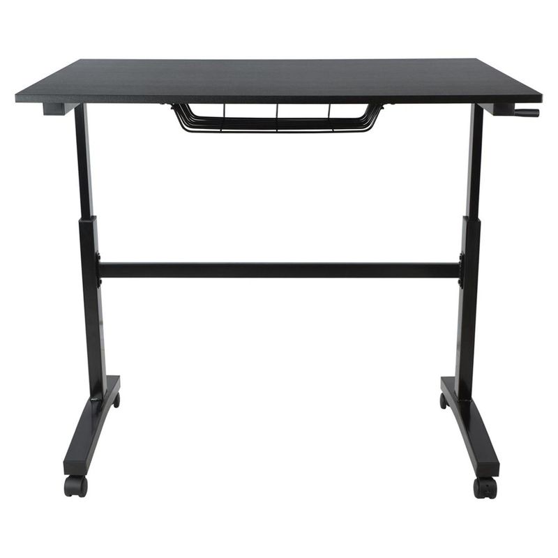 Sit and Stand Adjustable Height Desk with Casters - Atlantic, 4 of 11