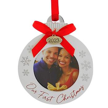 Malden International Designs 4.75 In Our First Christmas 2023 Ornament Picture Photo Frame Tree Ornaments