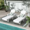 WestinTrends Malibu 2 Piece Reclining Chaise Lounge With Arms & Wheels - 2 of 4