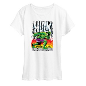 Women's - Marvel - Hulk Battles the Inhumans Short Sleeve Graphic T-Shirt - 1 of 4