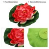 Unique Bargains Artificial Lotus Flower for Garden Ponds Pool Decoration 6 Pcs - 3 of 4