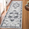 Faux Wool Vintage Diamond Pattern Area Rug Machine Washable Foldable Ultra Thin Non Slip Stain Resistant Pet Friendly Carpet - 4 of 4