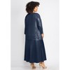 Catherines 2-Piece Sequin & Charmeuse Jacket Dress Set - 3 of 4