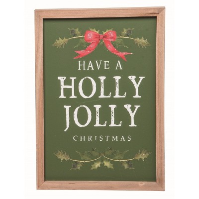 Transpac Wood Multicolor Christmas Merry Wall Decor