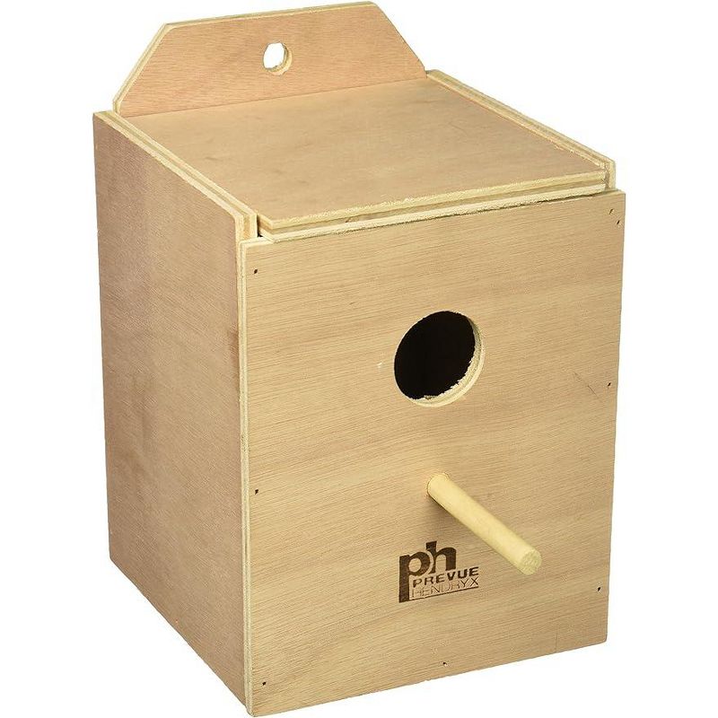 Prevue Pet Products BPV1102 Wood Inside Mount Nest Box for Birds, Lovebird, 1 of 2