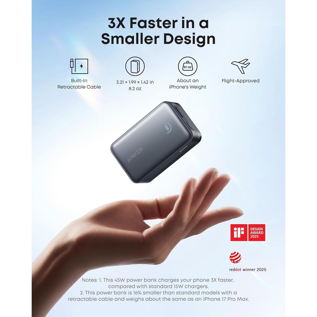 Anker Nano Portable Charger, 10,000mAh 45W Max Compact Power Bank - thumbnail 4