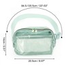 Unique Bargains Clear Double Pull Style Running Waist Pack 1 Pc - 2 of 4