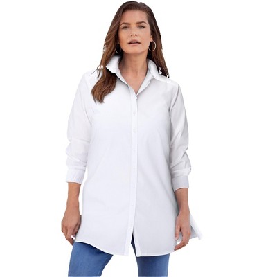 Roaman's Women's Plus Size Kate Tunic Big Shirt