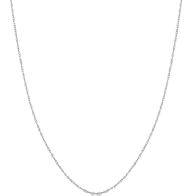 Pompeii3 14k White Gold 0.7-mm Round Cable Chain (18 inches), 1 of 6