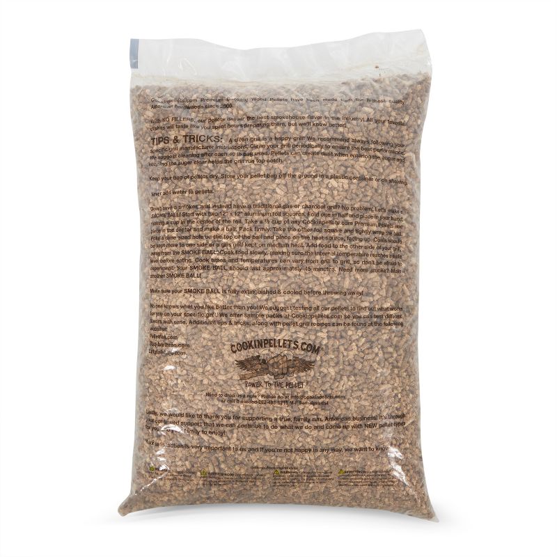 CookinPellets Perfect Mix Hickory, Cherry, Hard Maple, Apple Wood Pellets Bundle with Black Cherry Smoker Smoking Hardwood Wood Pellets, 40 Lb Bags, 3 of 7