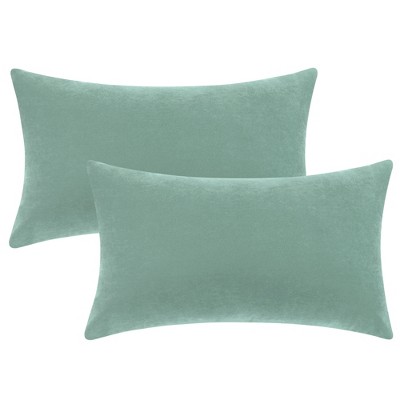 Unique Bargains Sofa Bed Solid Hidden Zippers Pillowcases 2 Pcs