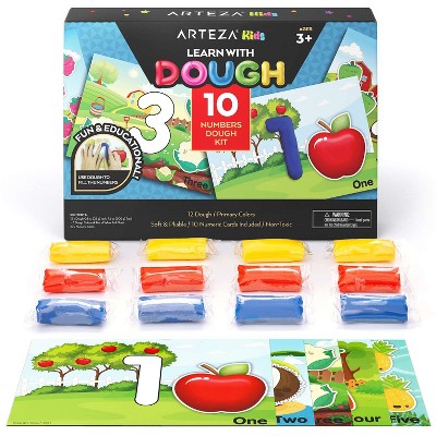 Arteza Kids Numeric Learn By Dough Kit - 17 Pieces (ARTZ-4358)