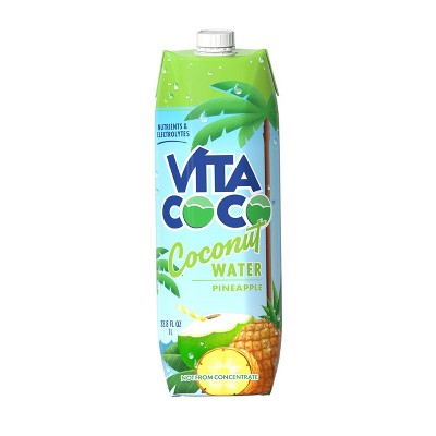 Vita Coco Pineapple Coconut Water - 1 L Carton