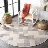 Milos MLO108 Power Loomed Indoor/Outdoor Area Rug - Beige/Grey - 6'7"x6'7" - Safavieh - 3 of 4