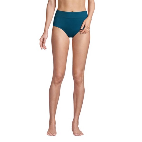 Lands' End Women's Upf 50 Full Coverage Tummy Control High Waist
