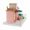 Cody Foster 7.0 Inch Pink Palm Spring House Christmas Putz House , Christmas Decor Mid Century Modern (1PC) - 3 of 4