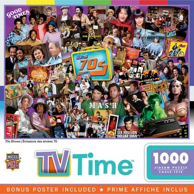 MasterPieces TV Time Puzzles Collection - 70s Shows 1000 Piece Jigsaw Puzzle