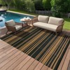 Outdoor Rug Waterproof Patio Rug, Reversible Plastic Outside Carpet, Striped Camping Straw Rugs, for RV Deck Balcony Backyard - 2 of 4