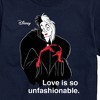 Men's - Disney Villains - Cruella De Vil Love Unfasionable Short Sleeve Graphic T-Shirt - 2 of 4