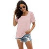 LEVEN SIXTEEN Women Summer Casual Ruffle Top - 2 of 3