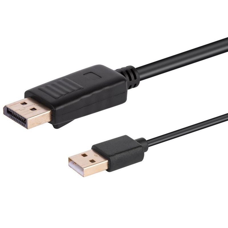 Monoprice HDMI to DisplayPort 1.2a Cable - 6 Feet | 4K@60Hz, For Blu-ray Disc Player / Video Game Console / Apple TV / Laptop Computer and More, 3 of 5