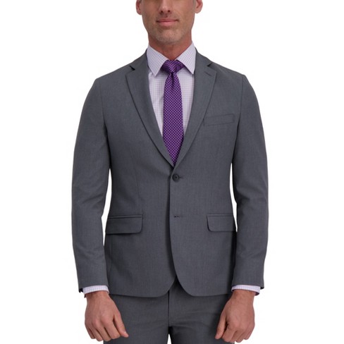 Haggar J.m. Haggar Premium Stretch Ultra Slim Fit Suit Separate Jacket 42 X  S - Heather Grey : Target