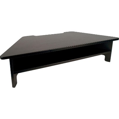 Victor High Rise Collection Monitor Stand 27 x 11 1/2 x 6 1/2-7 1/2 Black DC050