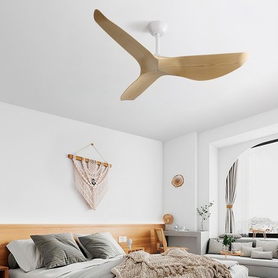 Sofucor 52'' Flush Mount Ceiling Fan without Lights with Handheld Remote and 3 Blades Reversible DC Motor Quiet