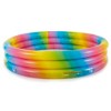 Intex 58449EP Rainbow Ombre 3 Ring Circular Inflatable Outdoor Swimming Pool with for Kids Ages 2 Years or Older - image 4 of 4