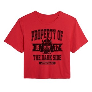 Women's - Star Wars - Property Of The Dark Side Cropped Graphic T-Shirt - 1 of 4