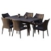 Cliff 7pc Wicker Patio Dining Set - Brown - Christopher Knight Home - image 2 of 4