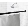 Home Mart Goods Black Adjustable Spring Tension Curtain Rod Heavy Duty Anti-slip 41-76" Inches - 2 of 4