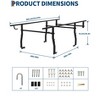 Truck Bed Ladder Rack, Non-Drilling, 1000 LBS Load Capacity, Fit Most Truck Bed Ranging from 49" to 65" Wide, Steel Cargo Rack for Kayak, Surfboard - 2 of 4