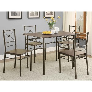 5-Piece Dining Set with Rectangular Table and 4 Chairs - 1 of 4