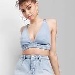 Women's Triangle Cup Denim Tank Top - Wild Fable™
