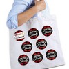 Big Dot of Happiness Flannel Fling Before The Ring - 3 inch Buffalo Plaid Bachelorette Party Badge - Pinback Buttons - Set of 8 - 2 of 4